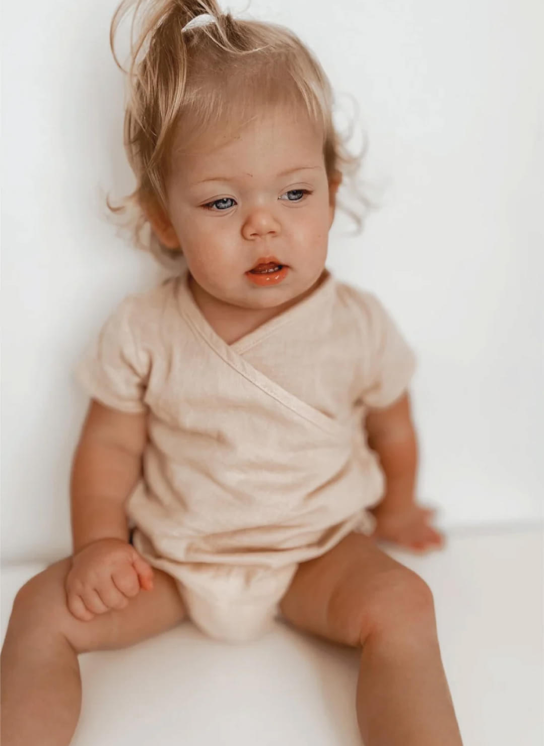 Wrap Baby Suit - Pink Tint