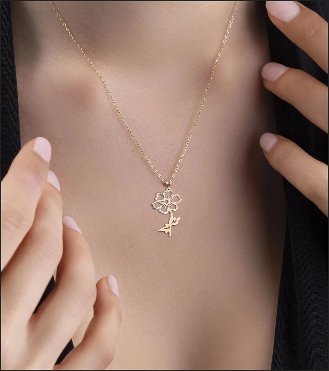 Birth Flower Necklace